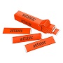 Chewing gum strips in a card tuck box. Chewing gum strips in a card tuck box.