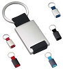 Key ring with metal and black textile strap