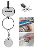 RCS recycled zinc alloy radiator key keychain with coin